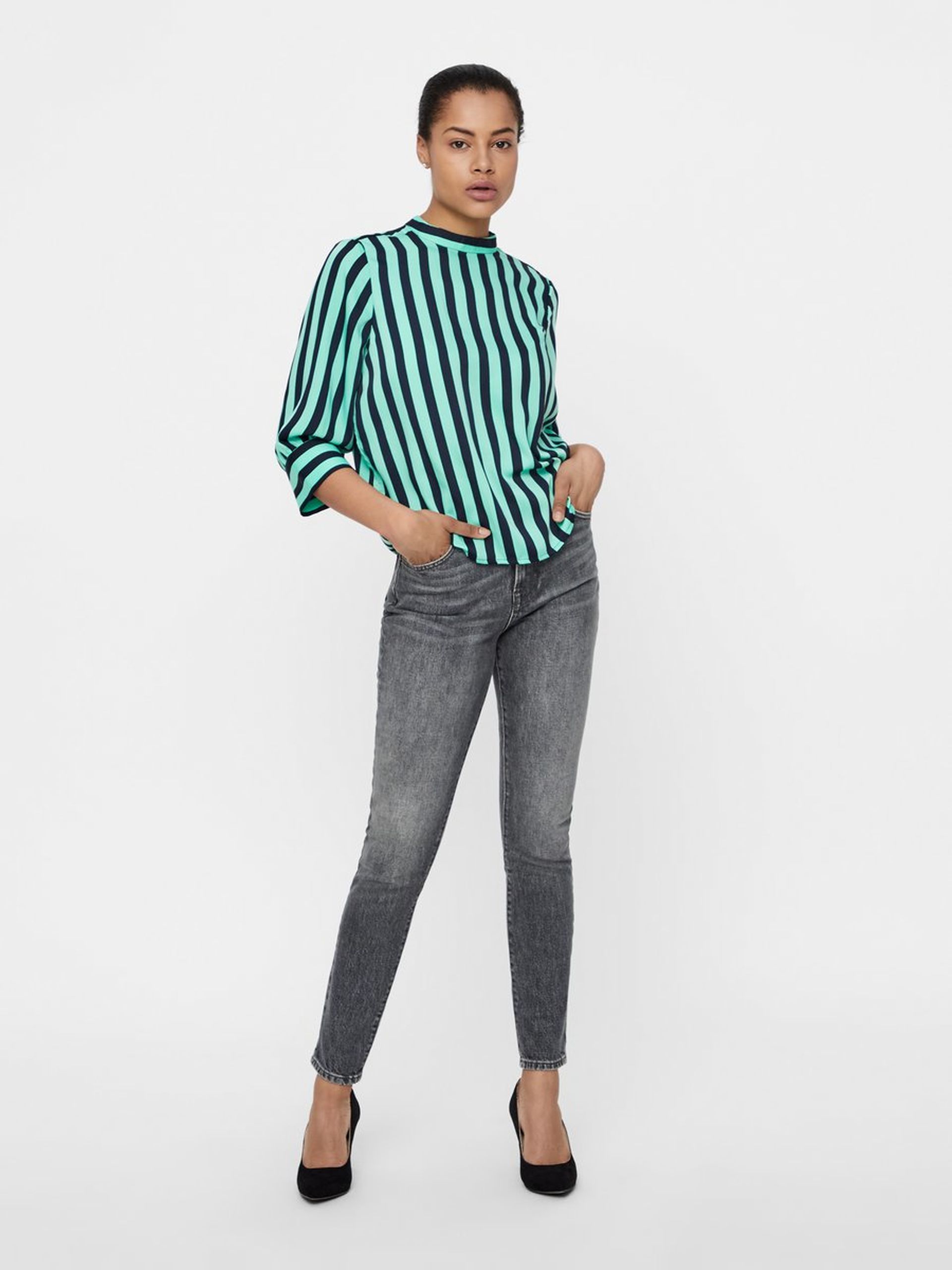 TOP MULHER STINNA HIGHNECK 3/4 VERO MODA