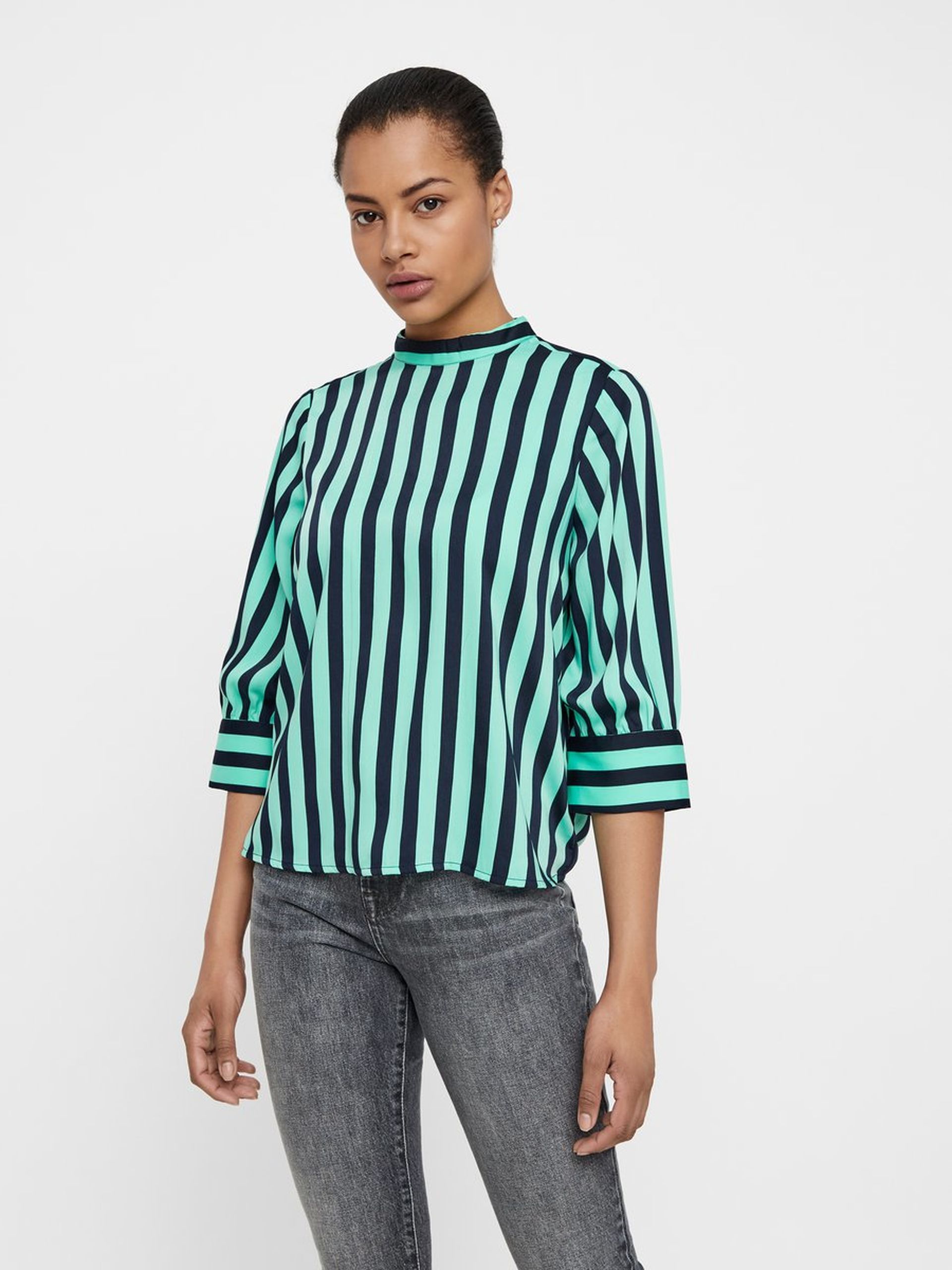 TOP MULHER STINNA HIGHNECK 3/4 VERO MODA