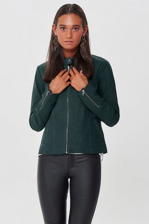 BLUSAO MULHER SAGA FAUX LEATHER PMU-M ONLY BLUSAO MULHER SAGA FAUX LEATHER PMU-M ONLY