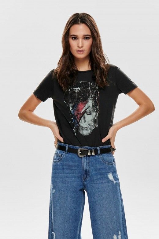 T-SHIRT MULHER DAVID BOWIE ONLY T-SHIRT MULHER DAVID BOWIE ONLY