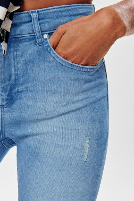Calças Jeans Senhora Blush Only Calças Jeans Senhora Blush Only