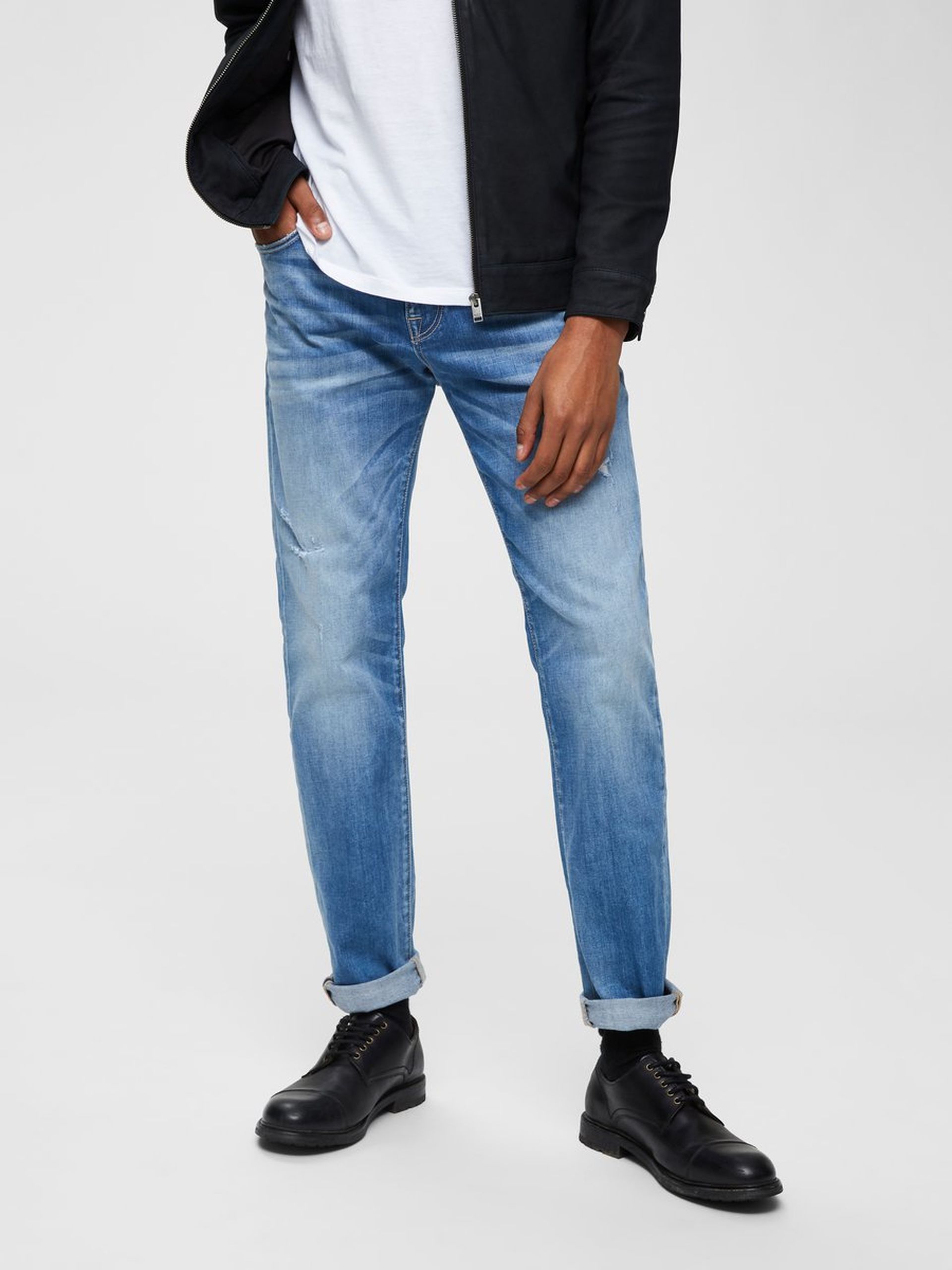 CALÇA HOMEM JEANS SLIM-LEON SELECTED