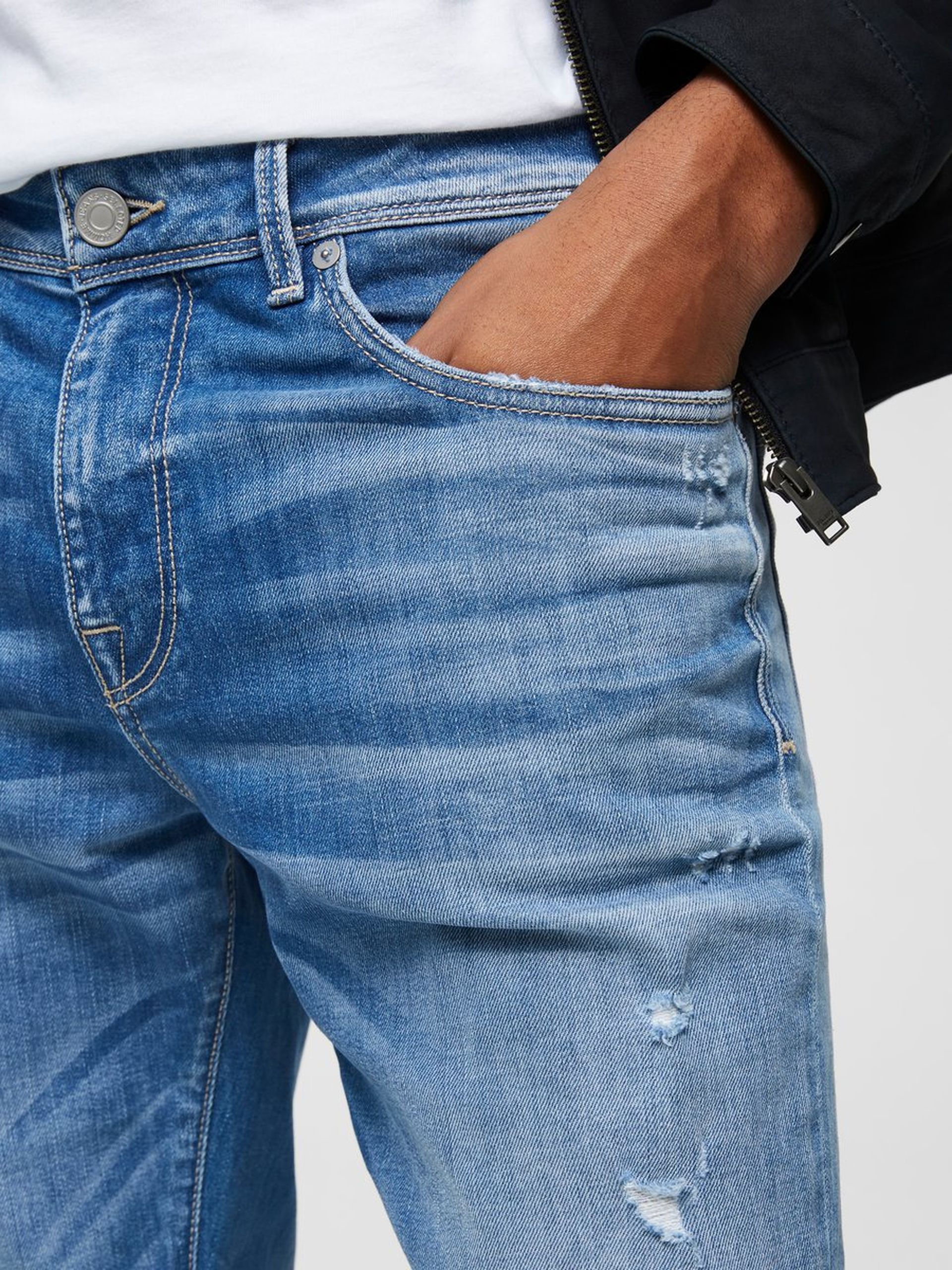 CALÇA HOMEM JEANS SLIM-LEON SELECTED