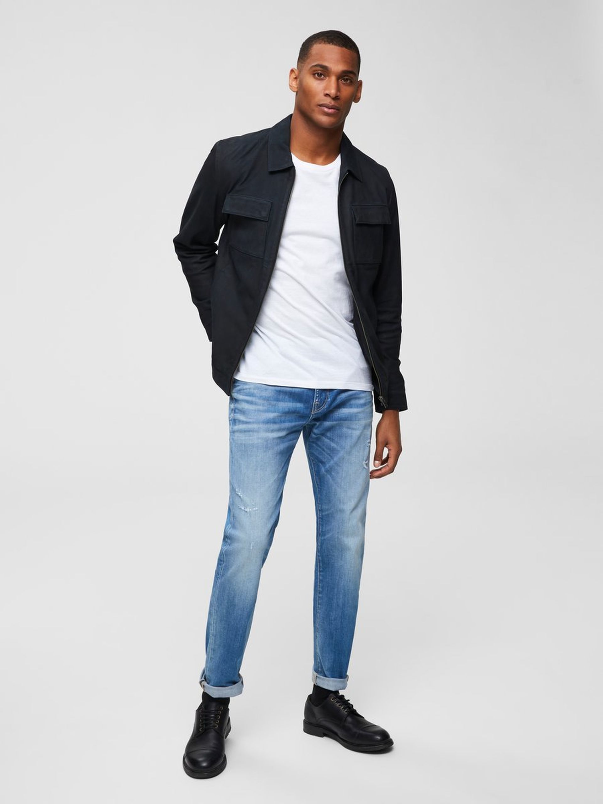 CALÇA HOMEM JEANS SLIM-LEON SELECTED