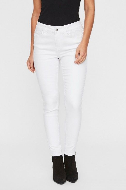 Calça Mulher HOT SEVEN SLIM ZIP VERO MODA Calça Mulher HOT SEVEN SLIM ZIP VERO MODA