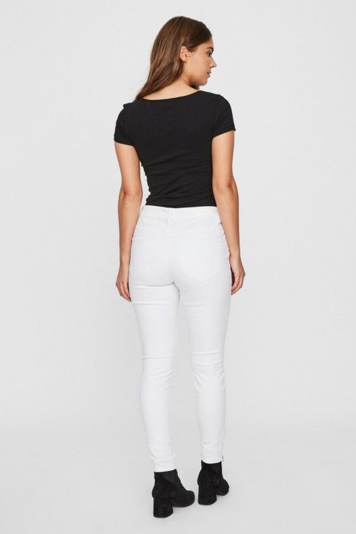 Calça Mulher HOT SEVEN SLIM ZIP VERO MODA Calça Mulher HOT SEVEN SLIM ZIP VERO MODA