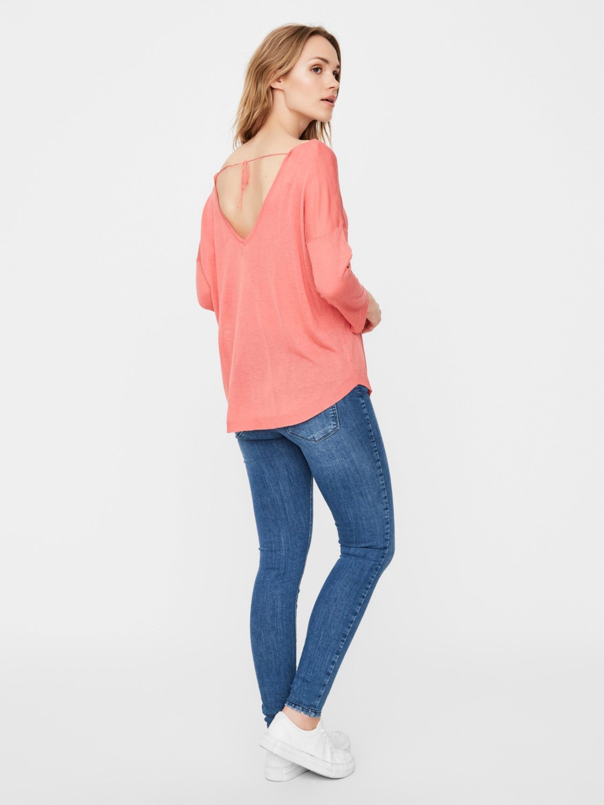 Malha Mulher LINA 3/4 V-BACK VERO MODA