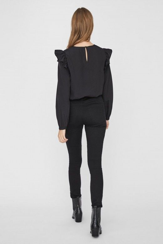 Top Mulher INEZ LS FRIL VERO MODA Top Mulher INEZ LS FRIL VERO MODA