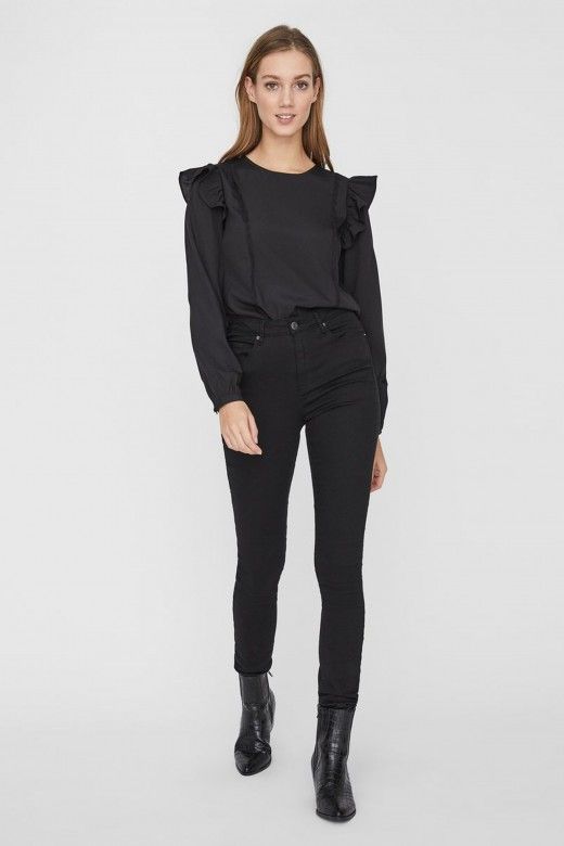 Top Mulher INEZ LS FRIL VERO MODA Top Mulher INEZ LS FRIL VERO MODA