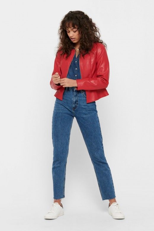 Casaco Mulher JOSIE FAUX LEATHER ONLY Casaco Mulher JOSIE FAUX LEATHER ONLY