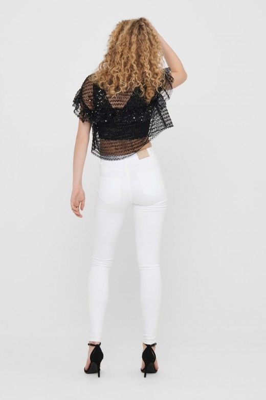 Top Mulher OLGA S/S SEQUIN ONLY Top Mulher OLGA S/S SEQUIN ONLY
