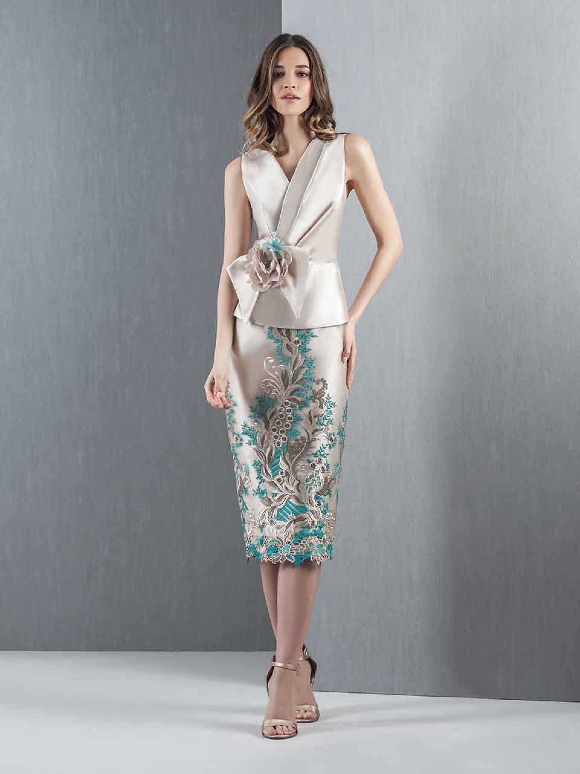 Conjunto Mulher Saia Floral Top MONCHO HEREDIA