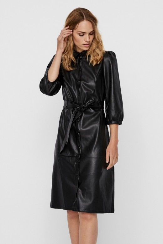 Vestido Efeito Pele Vero Moda Vestido Efeito Pele Vero Moda