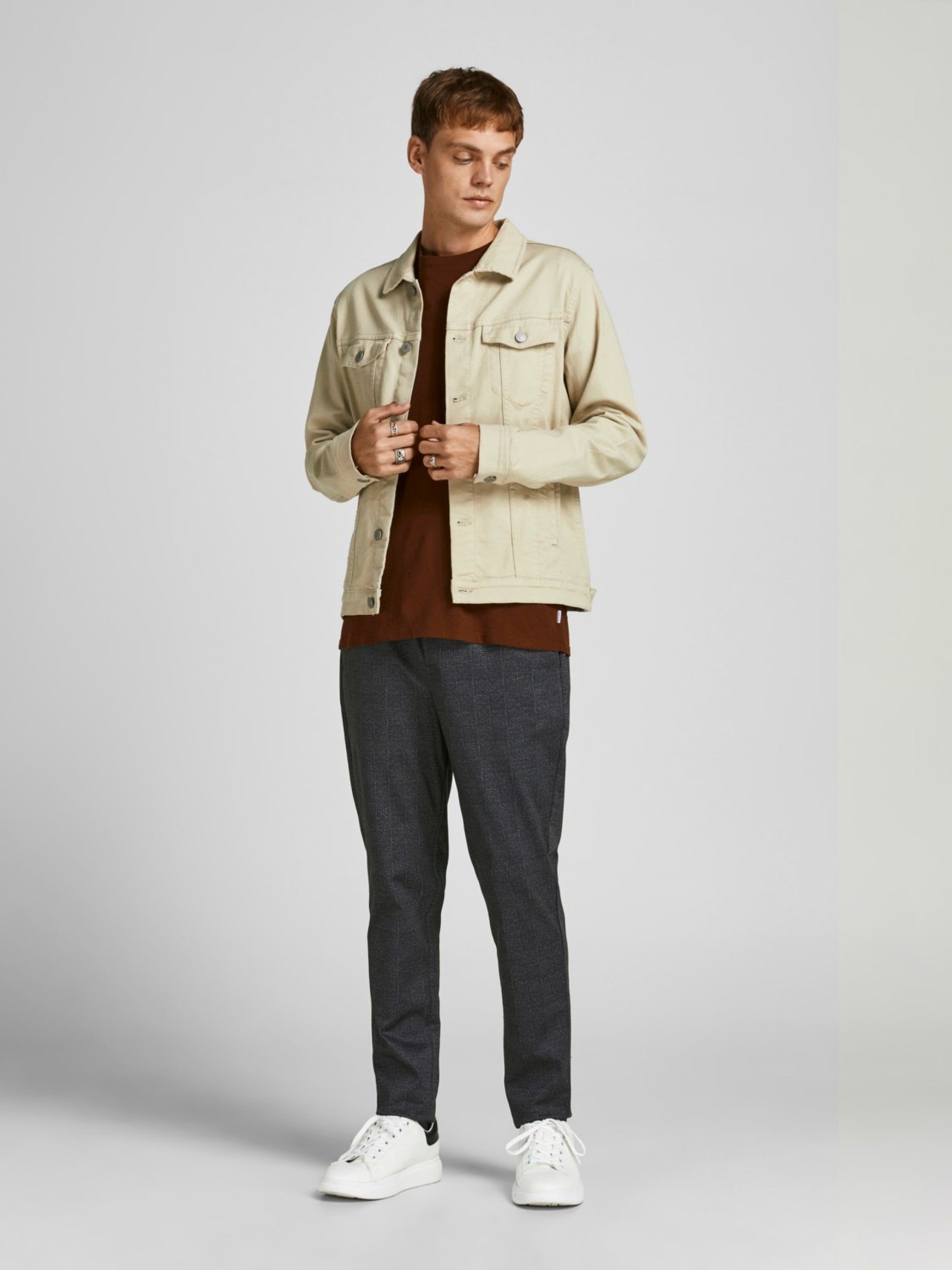 CALÇA HOMEM XADREZ TWILL JACK JONES