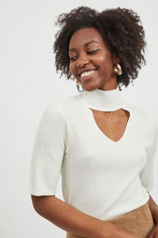 MALHA MULHER POPSA 2/4 SLEEVE VILA MALHA MULHER POPSA 2/4 SLEEVE VILA