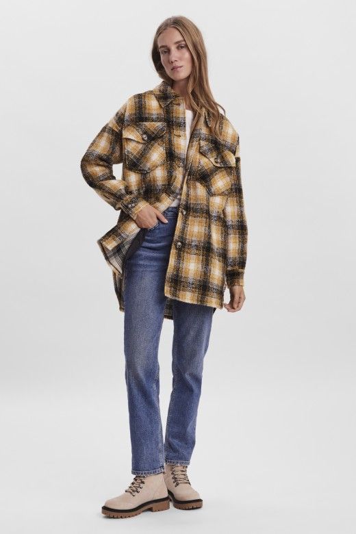 CASACO MULHER LUNA XADREZ VERO MODA CASACO MULHER LUNA XADREZ VERO MODA
