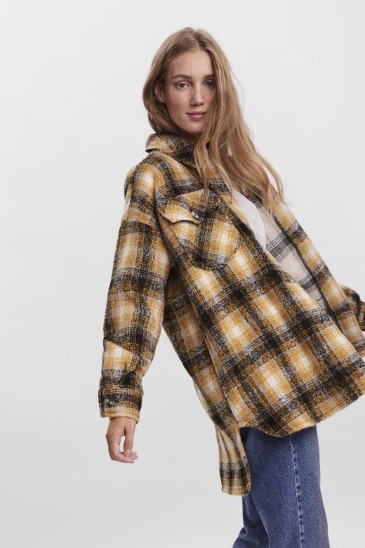 CASACO MULHER LUNA XADREZ VERO MODA CASACO MULHER LUNA XADREZ VERO MODA