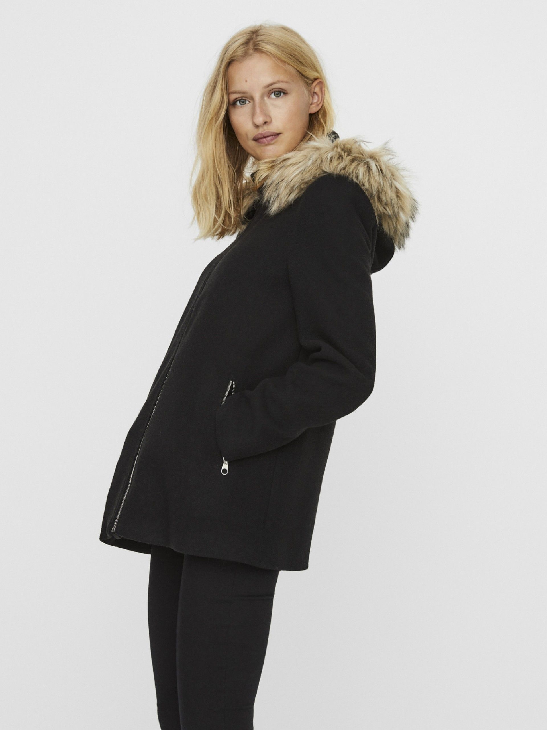 Casaco Mulher COLLARYORK Gola Pelo VERO MODA