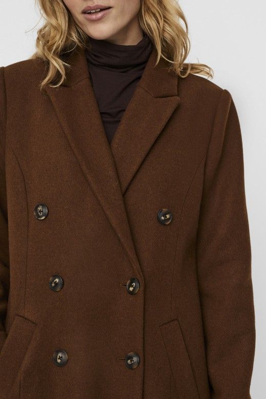 CASACO MULHER CLASSOLIVIA WOOL LONG VERO MODA CASACO MULHER CLASSOLIVIA WOOL LONG VERO MODA