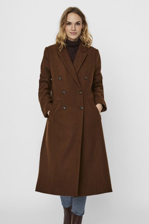 CASACO MULHER CLASSOLIVIA WOOL LONG VERO MODA CASACO MULHER CLASSOLIVIA WOOL LONG VERO MODA