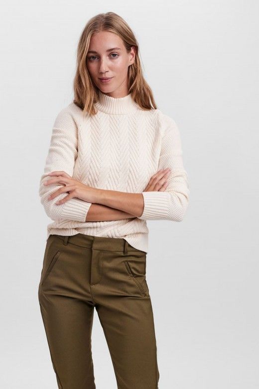 MALHA MULHER CARDI HIGHNECK VERO MODA MALHA MULHER CARDI HIGHNECK VERO MODA