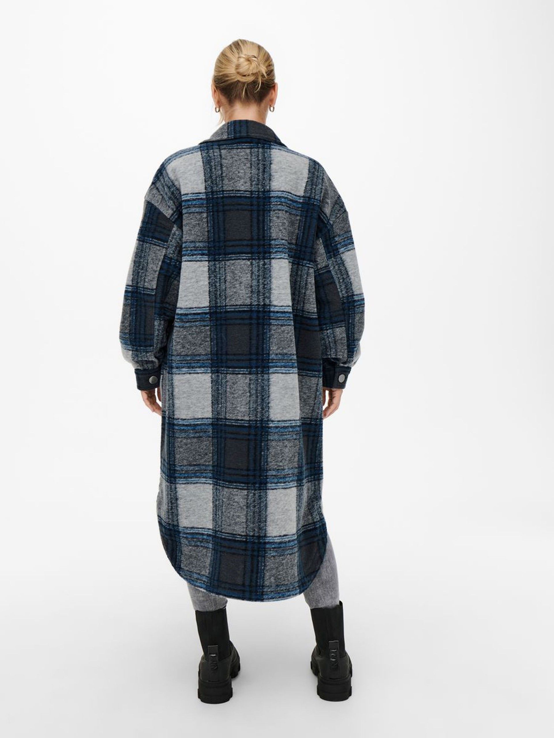 CASACO MULHER CHECK ANDREA X-LONG ONLY