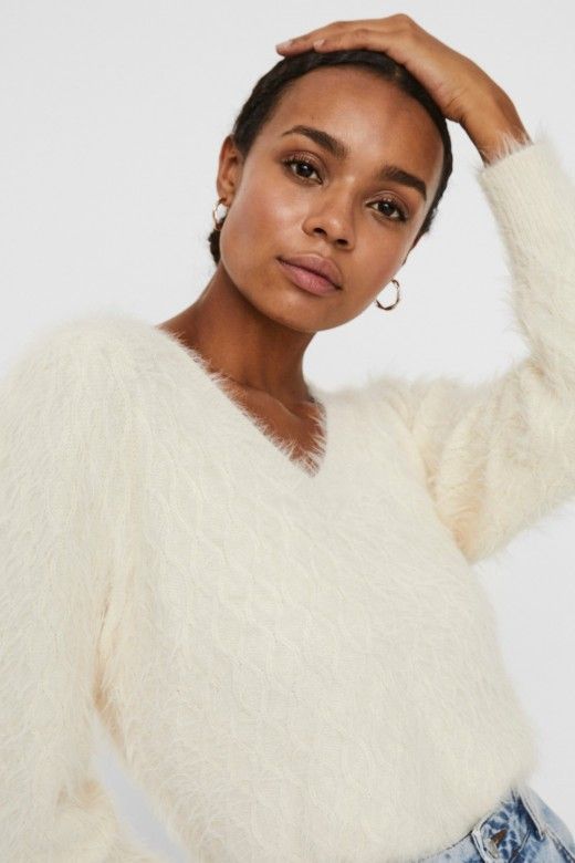 Camisola Malha Mulher Poilu Vero Moda Camisola Malha Mulher Poilu Vero Moda