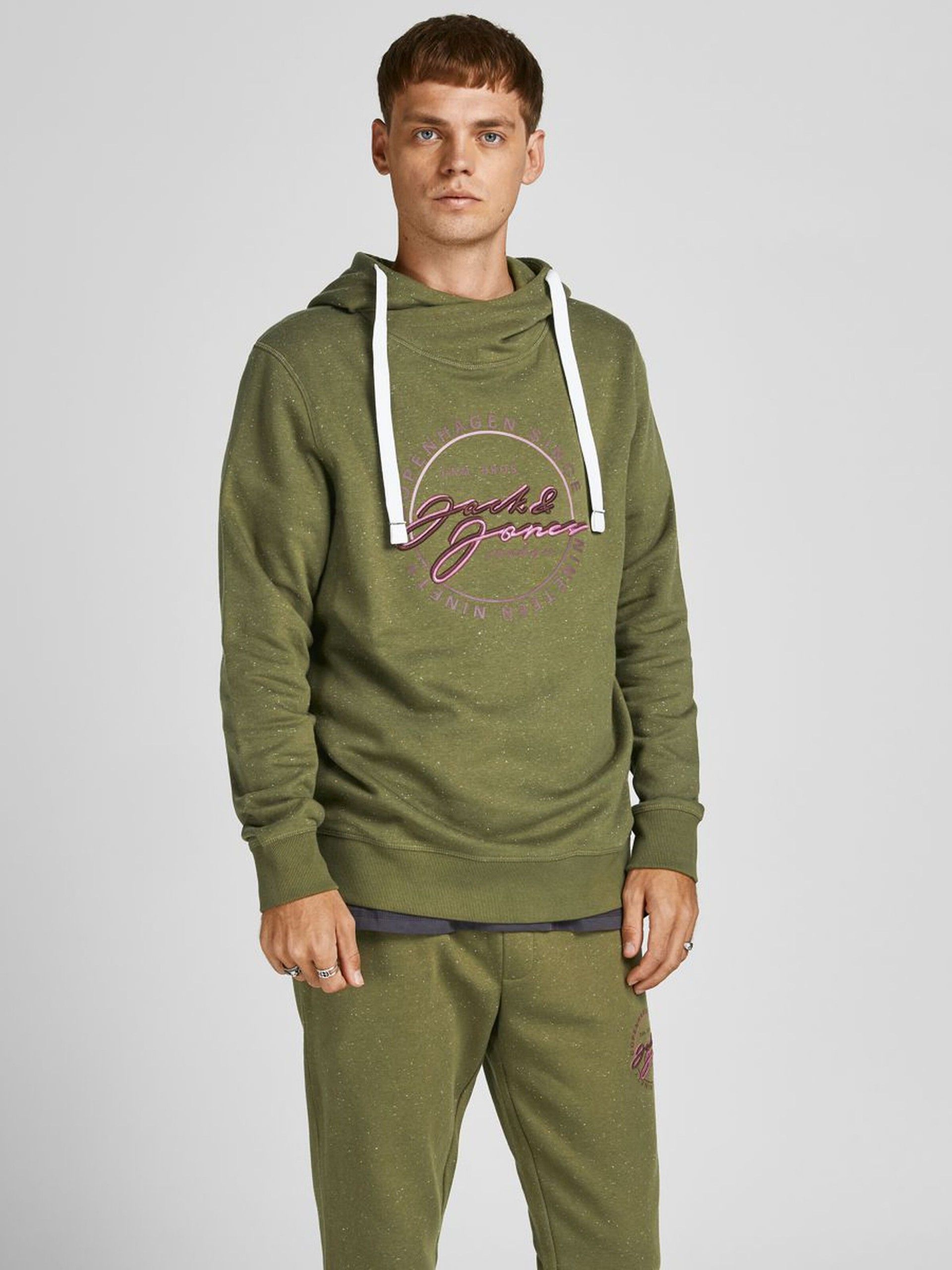 SWEAT HOMEM WOODSS HOOD JACK JONES