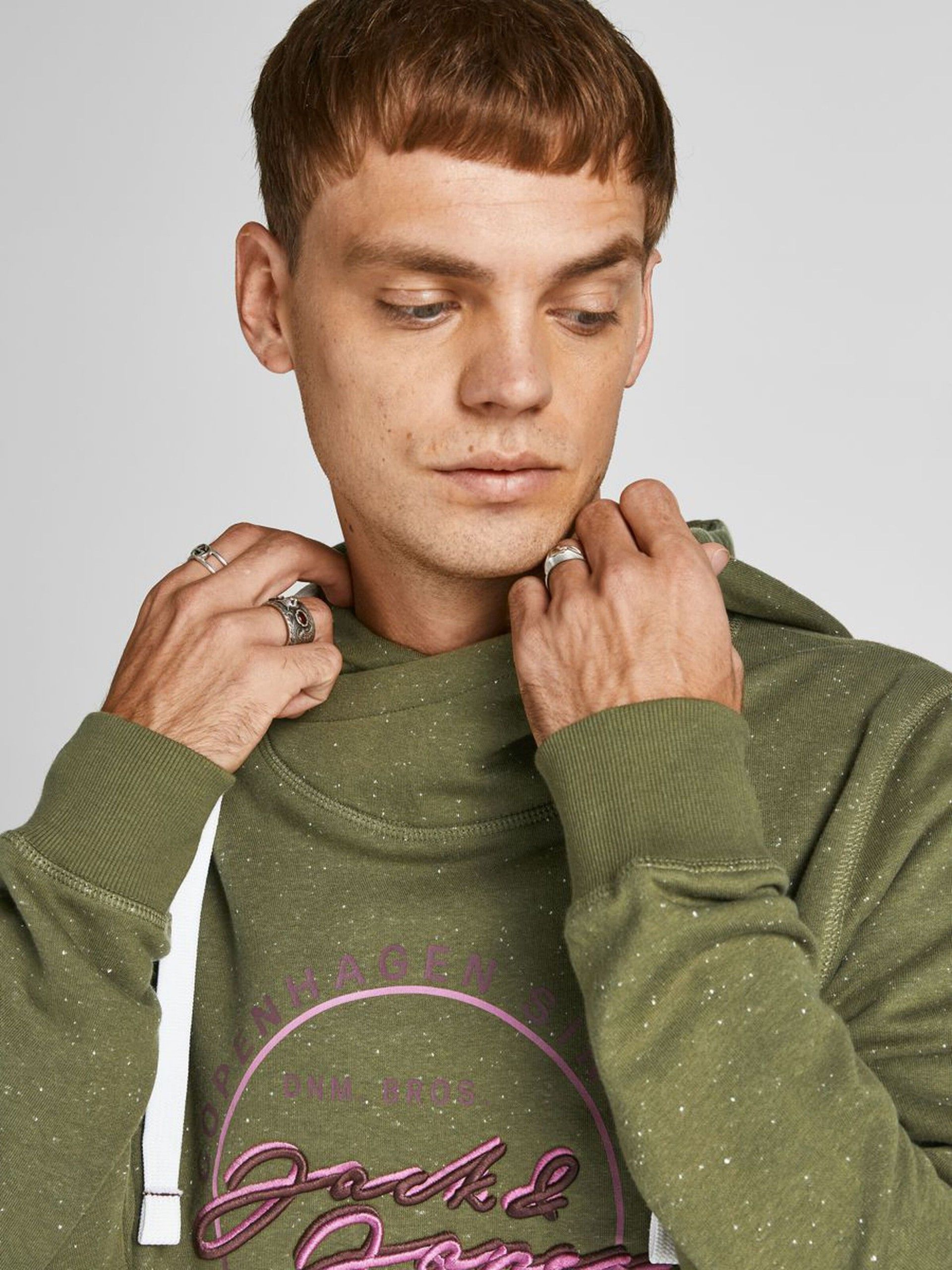 SWEAT HOMEM WOODSS HOOD JACK JONES