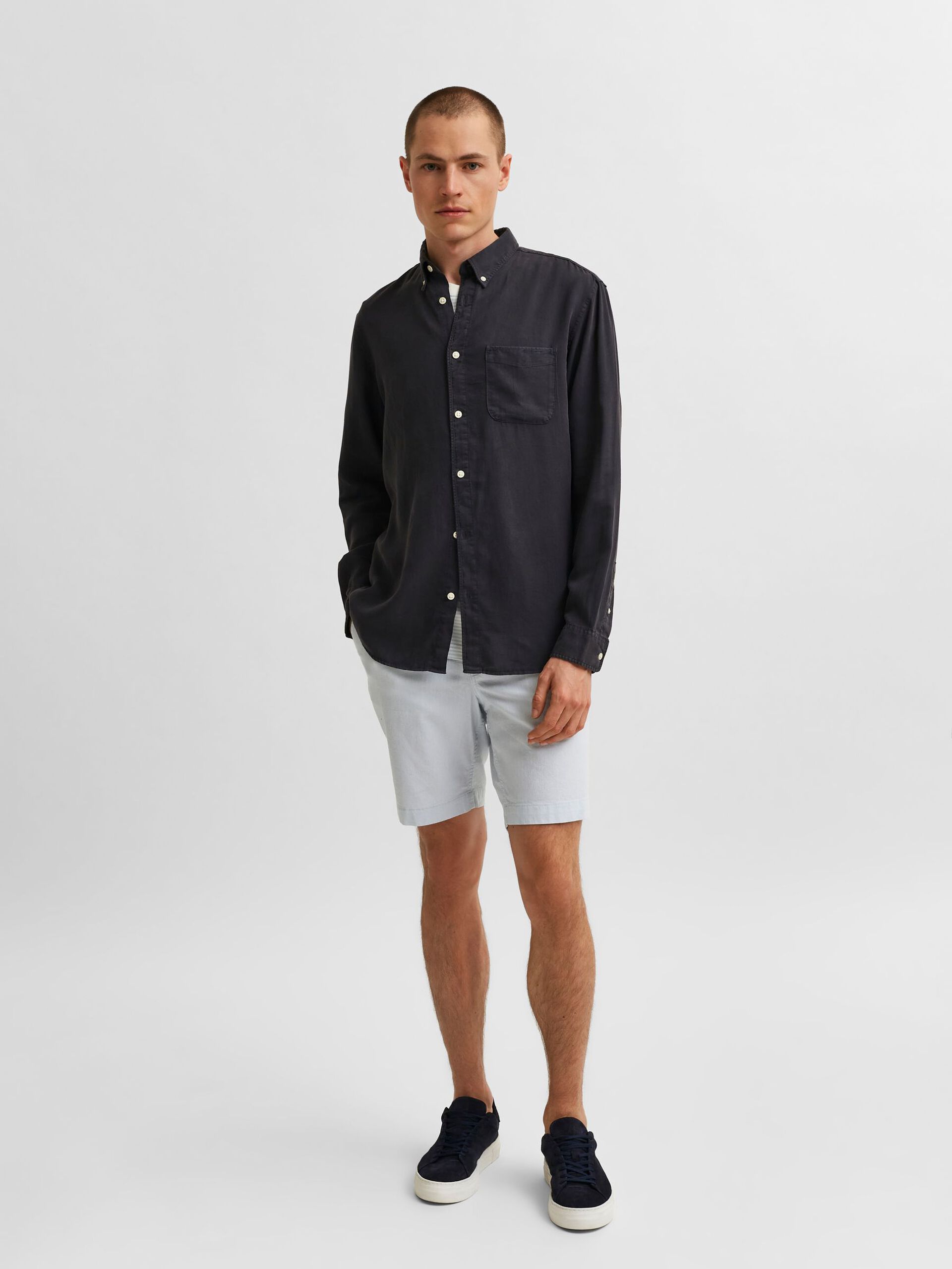 CAMISA HOMEM SLIM PASTEL SELECTED