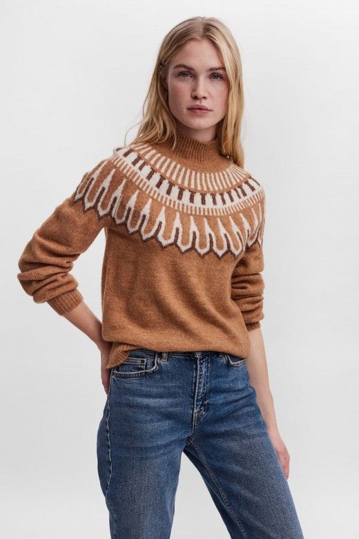 Camisola mulher simone gola alta vero moda Camisola mulher simone gola alta vero moda