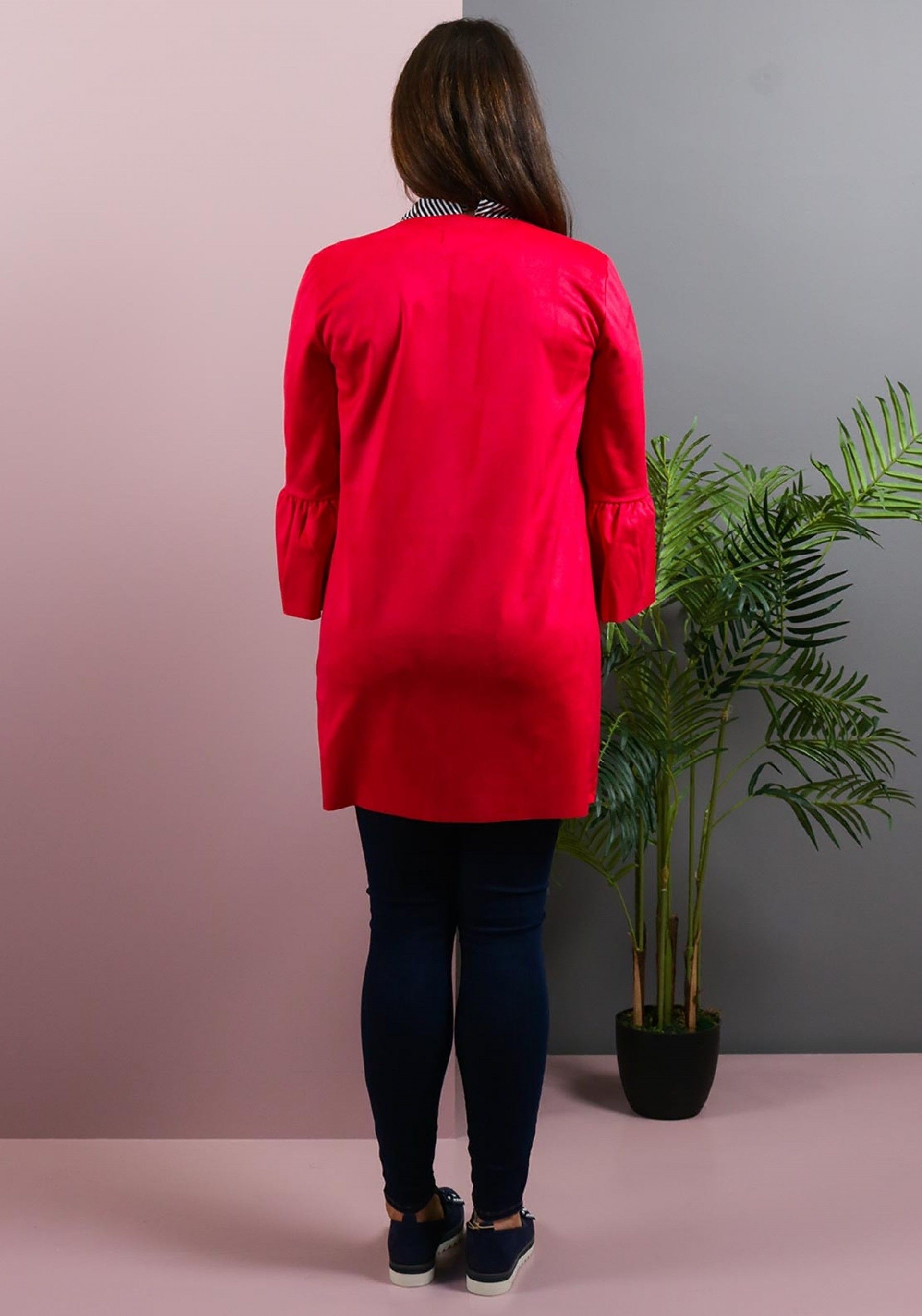 casaco Mulher EVA BONDED Faux Suede Frill ONLY