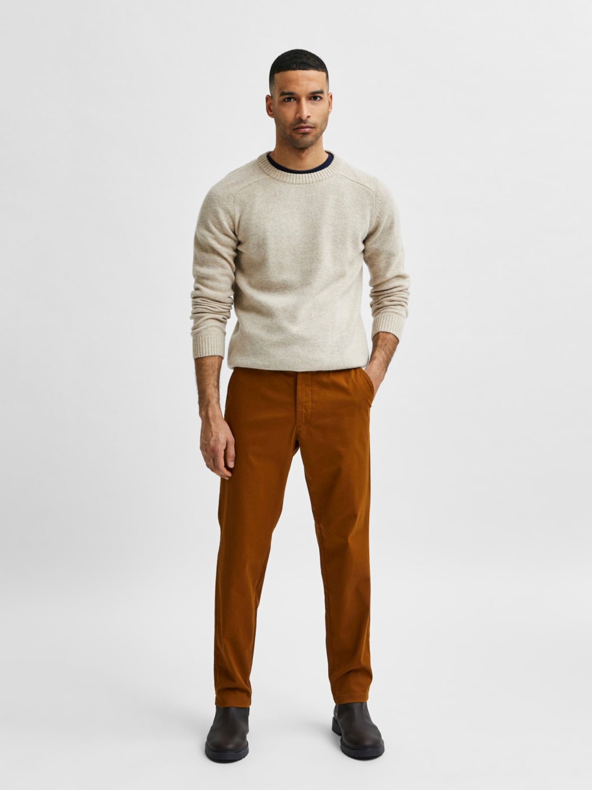 Calça Homem Chino SLIM-MILES FLEX SELECTED