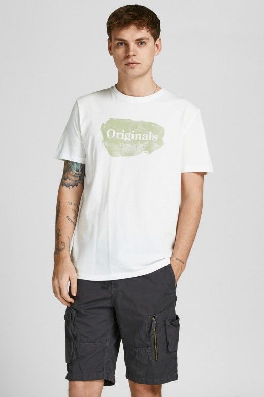T-shirt Homem Flower Monochrom Jack Jones T-shirt Homem Flower Monochrom Jack Jones