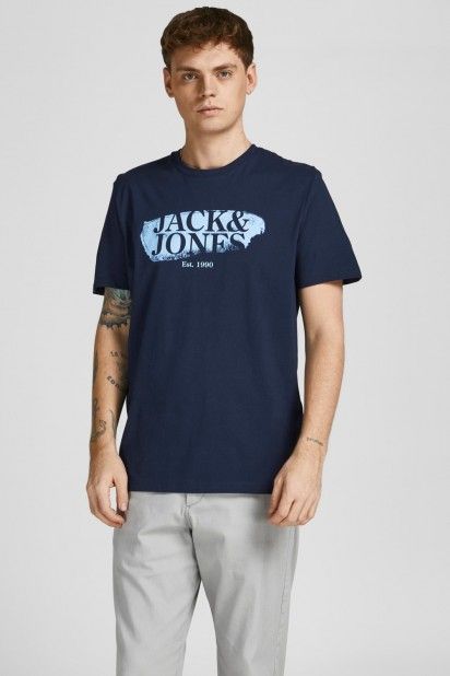 T-shirt Homem Flower Monochrom Jack Jones