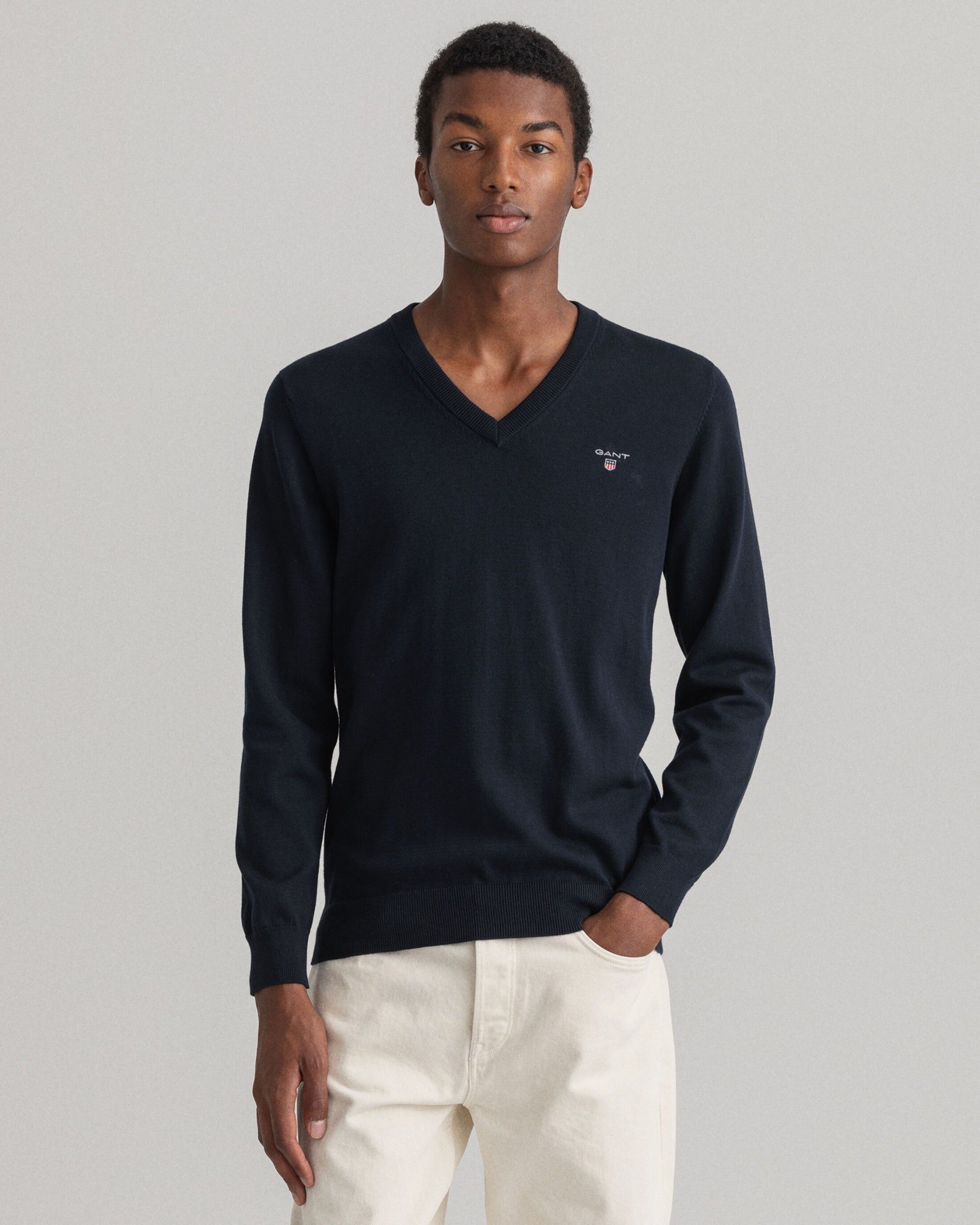 Pullover GANT Decote V Cotton