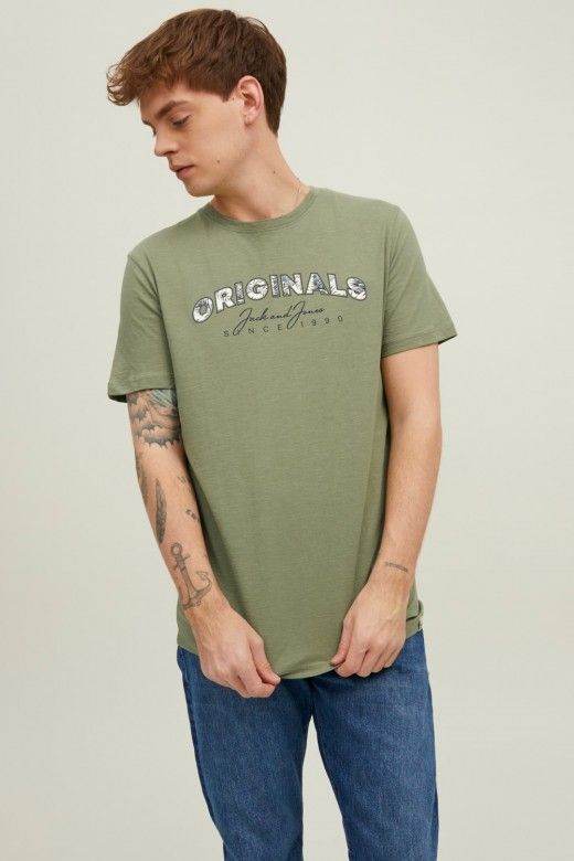 T-shirt Homem Bloomer Branding Jack Jones