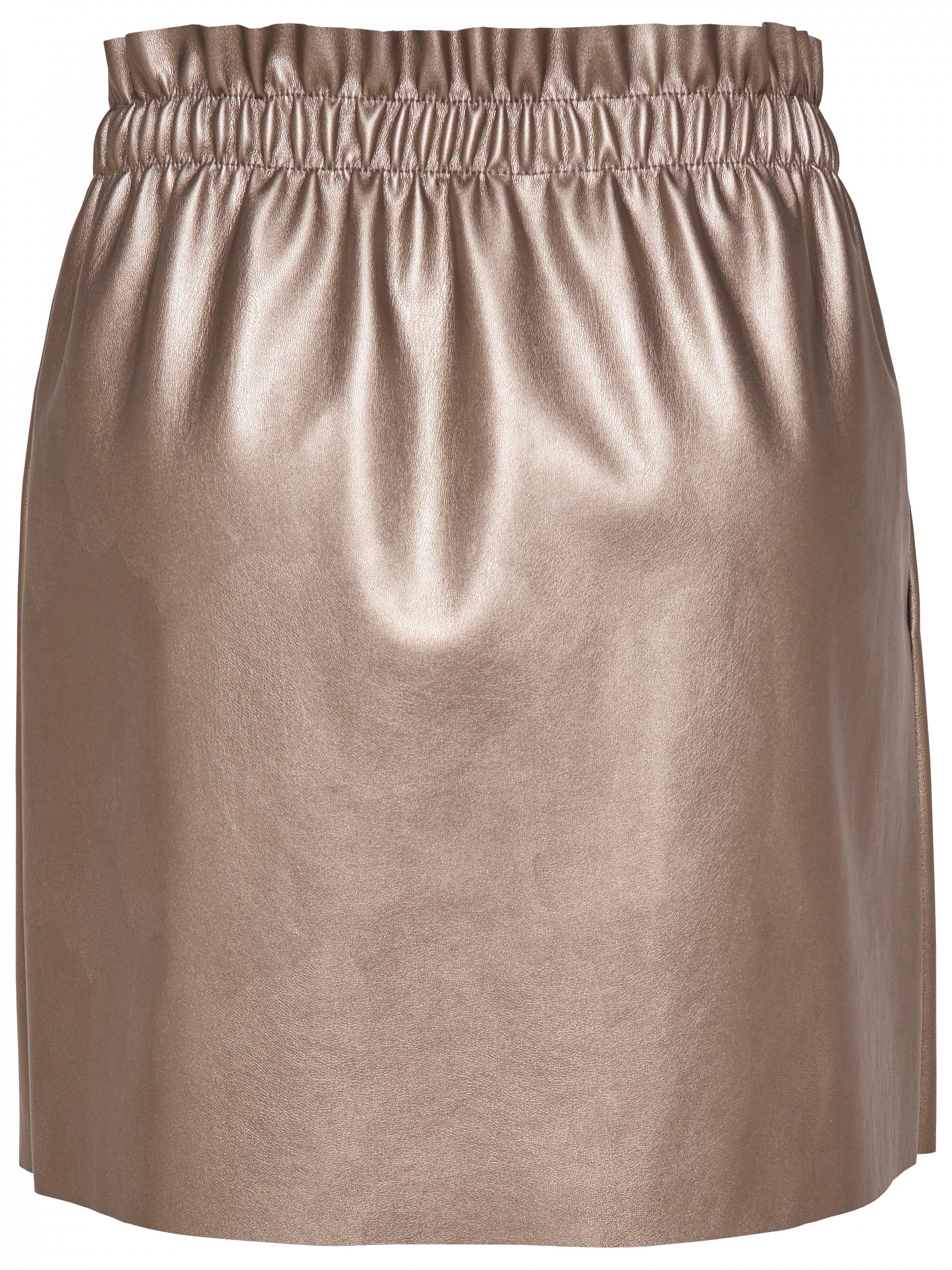 Saia MULHER SWEET PEARL FAUX LEATHER CURTA ONLY