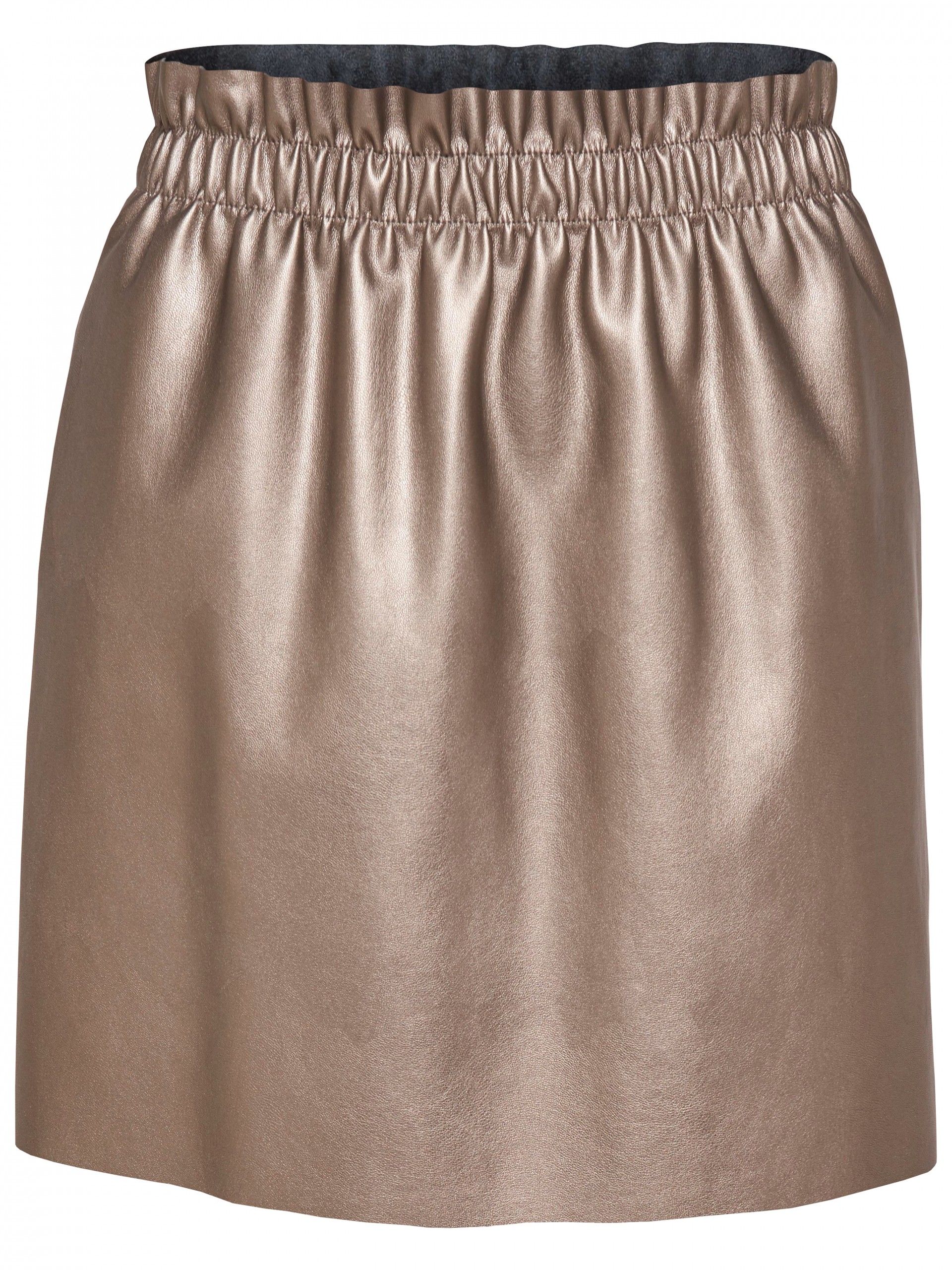 Saia MULHER SWEET PEARL FAUX LEATHER CURTA ONLY