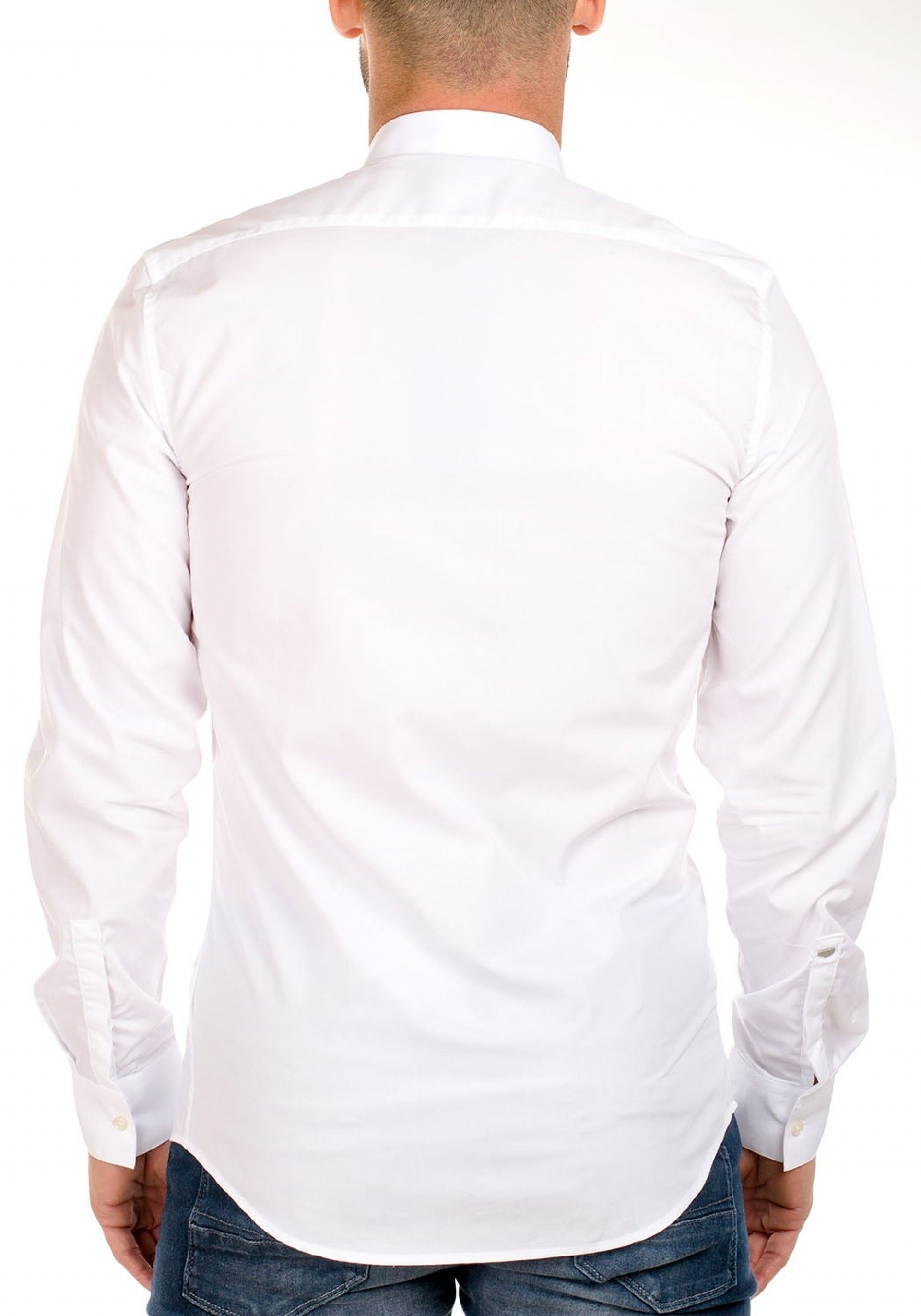 Camisa Slim Fit botão oculto Antony Morato