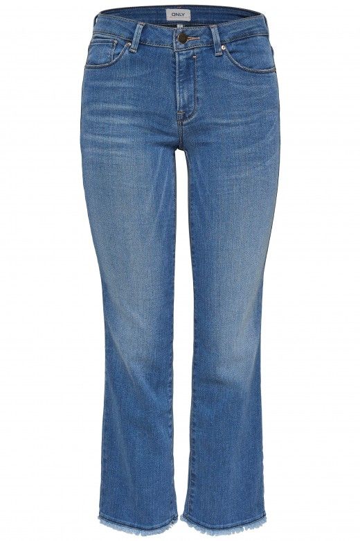 calça Jeans Mulher NEW SISSI Reg Straight Crop ONLY