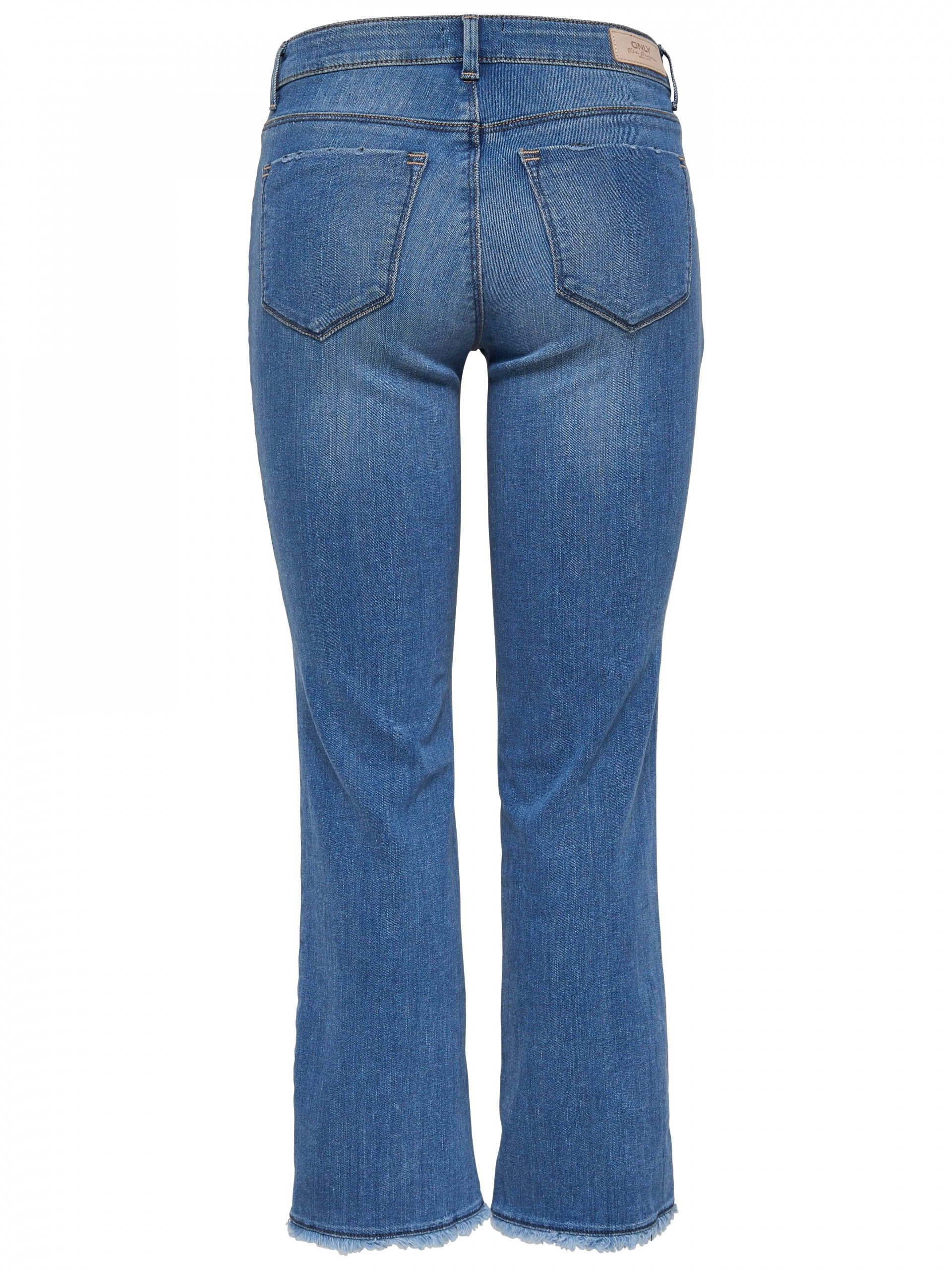 calça Jeans Mulher NEW SISSI Reg Straight Crop ONLY