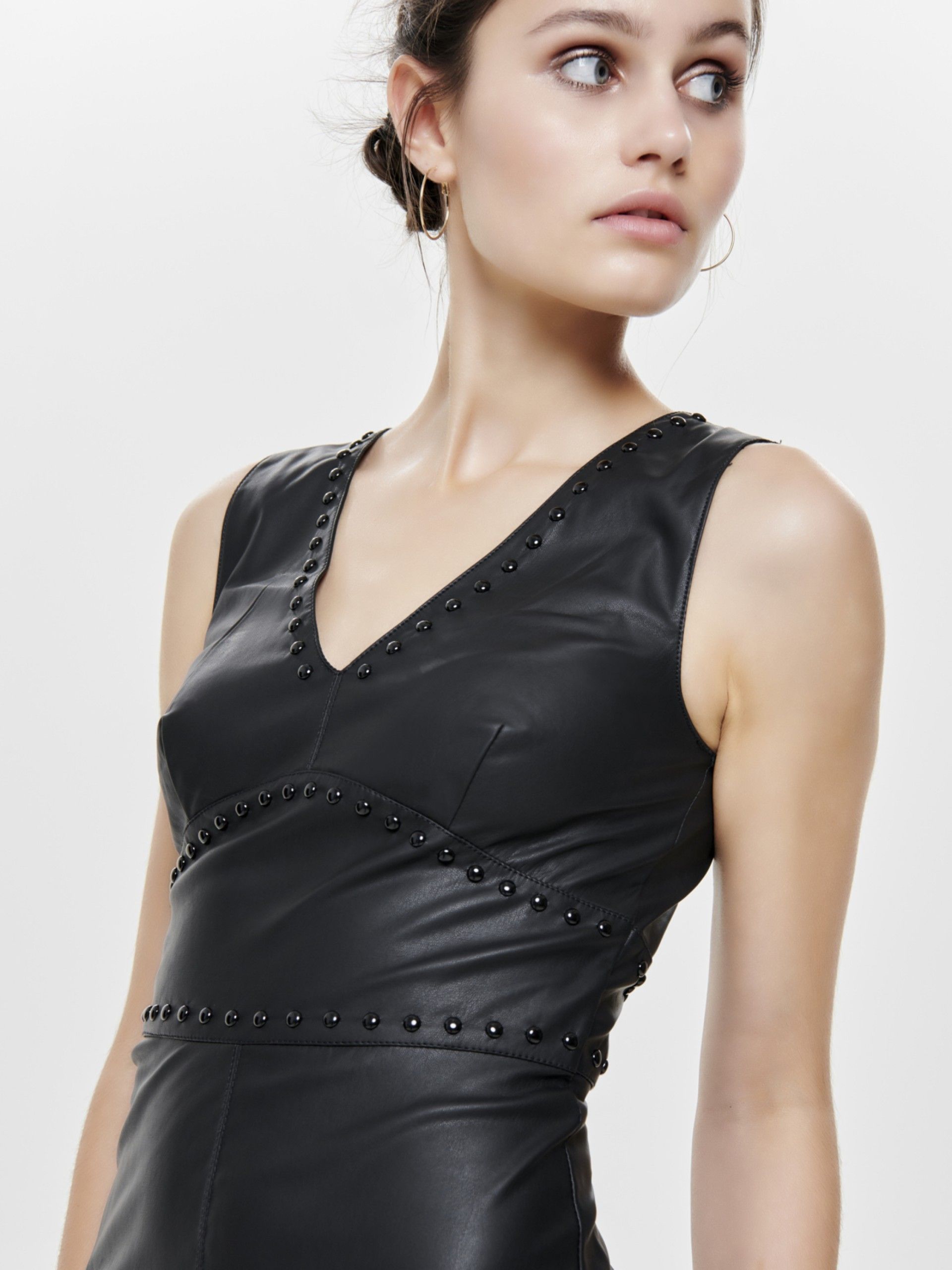VESTIDO MULHER ANABELLE FAX LEATHER ONLY