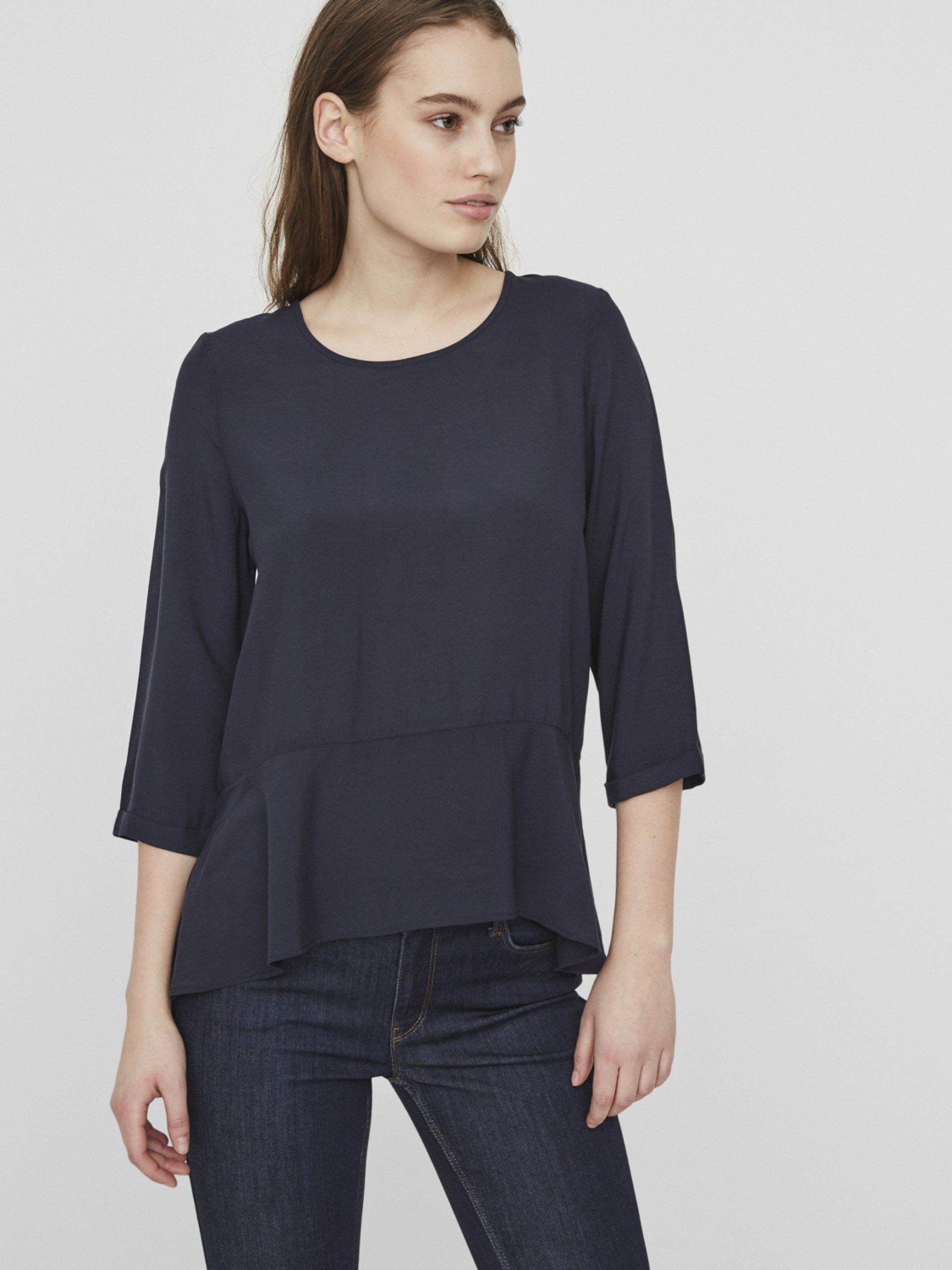 Top MULHER FRILL 3/4 NOOS VERO MODA