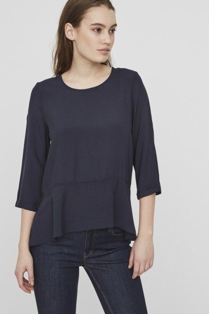 Top MULHER FRILL 3/4 NOOS VERO MODA