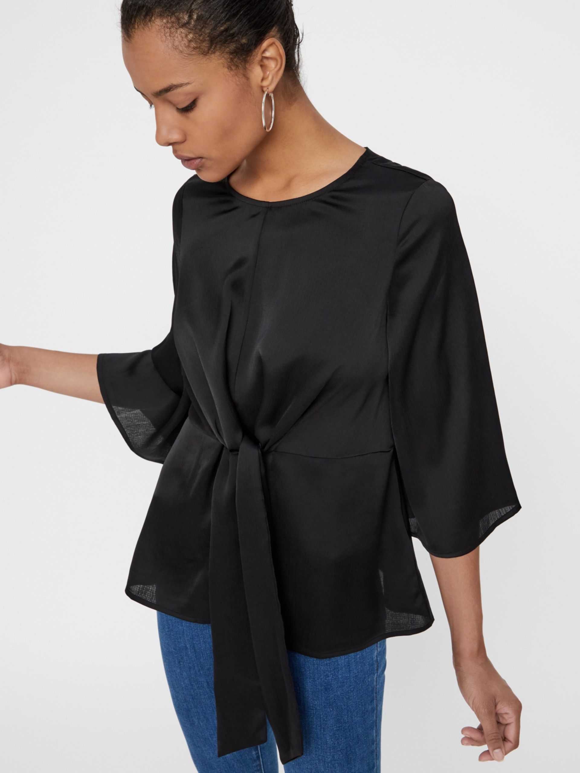 TOP MULHER DELTA TIE 3/4 VERO MODA