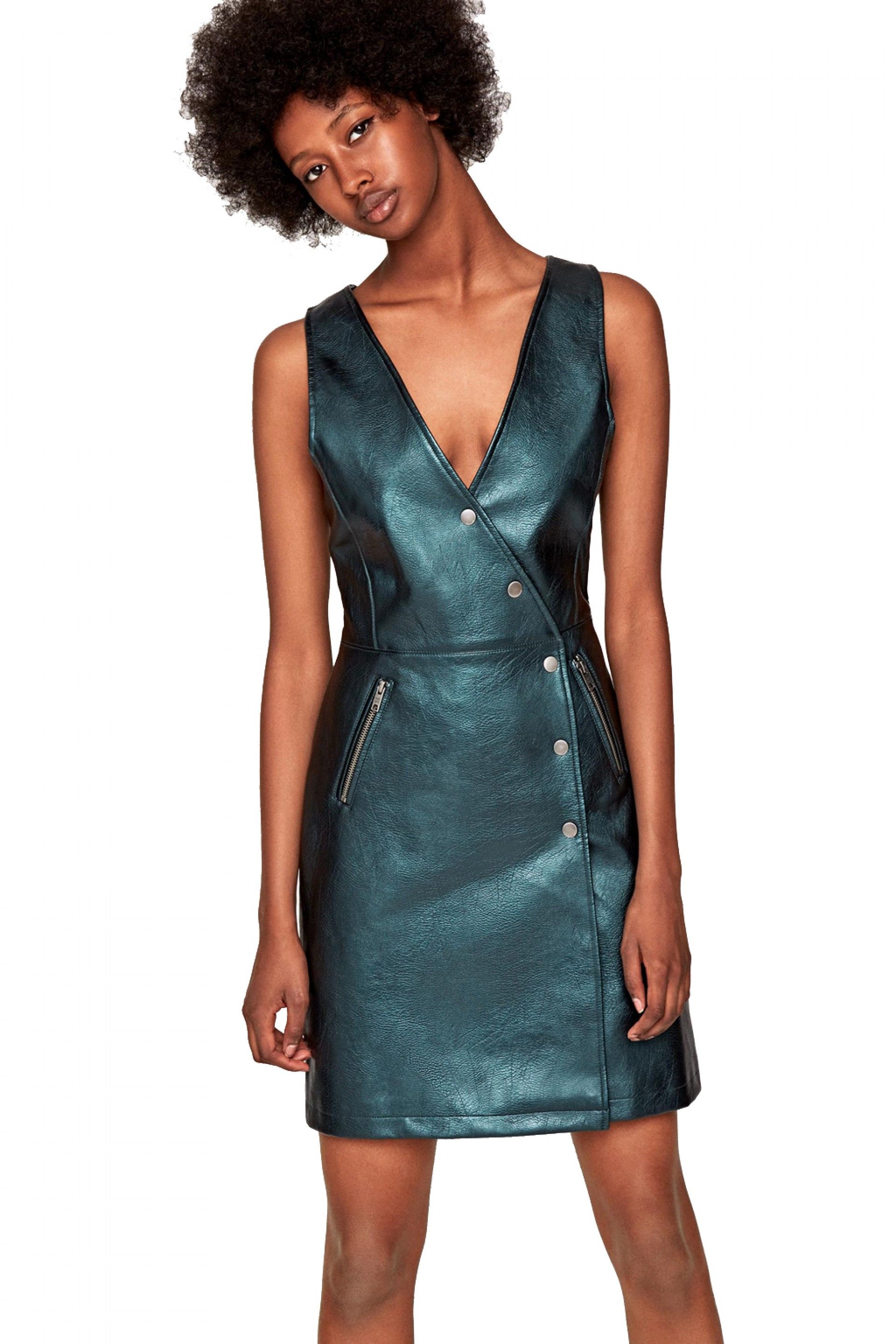 VESTIDO MULHER LYA PEPE JEANS FAUX LEAHTER