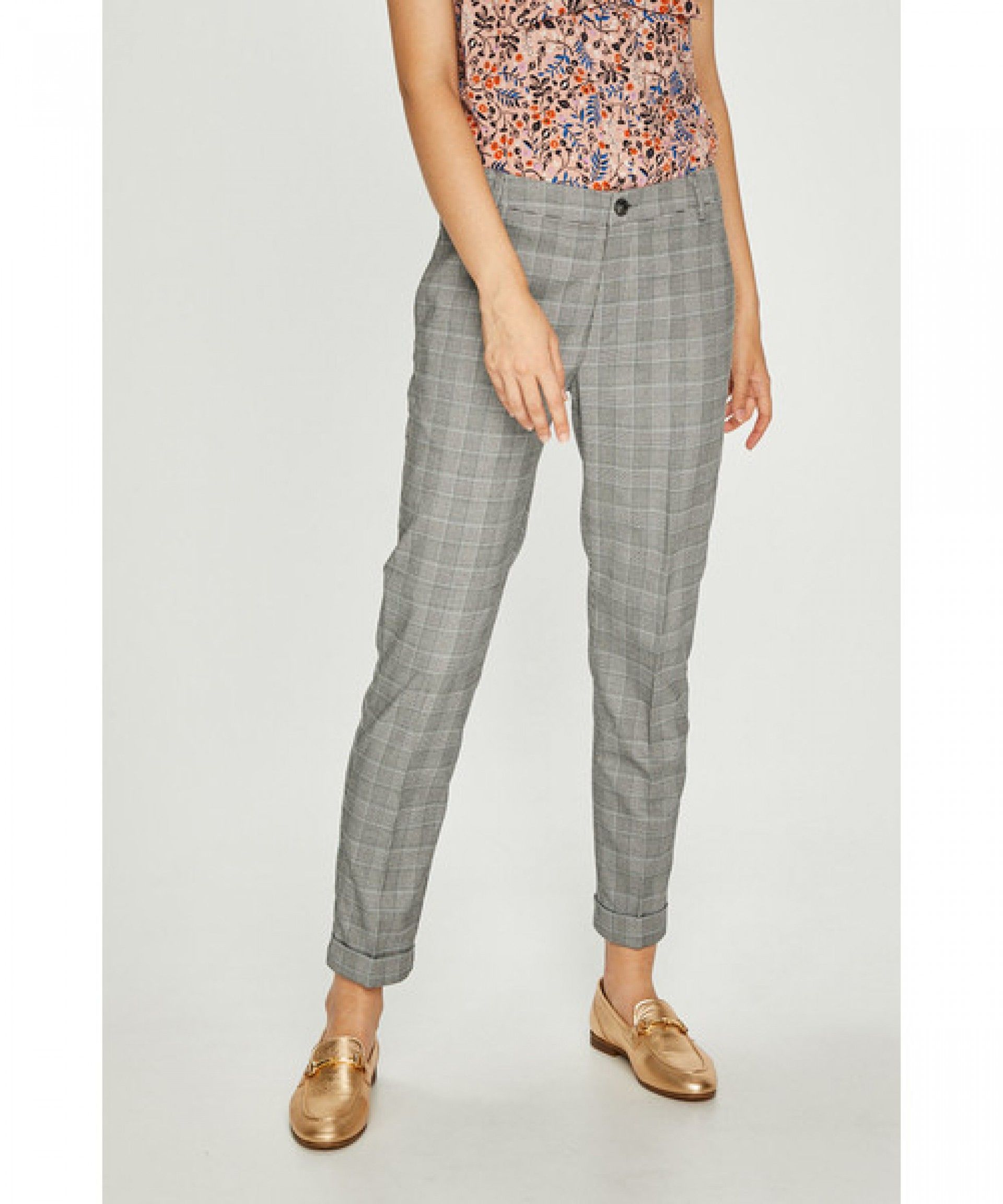 CALÇA MULHER IRINE XADREZ PEPE JEANS