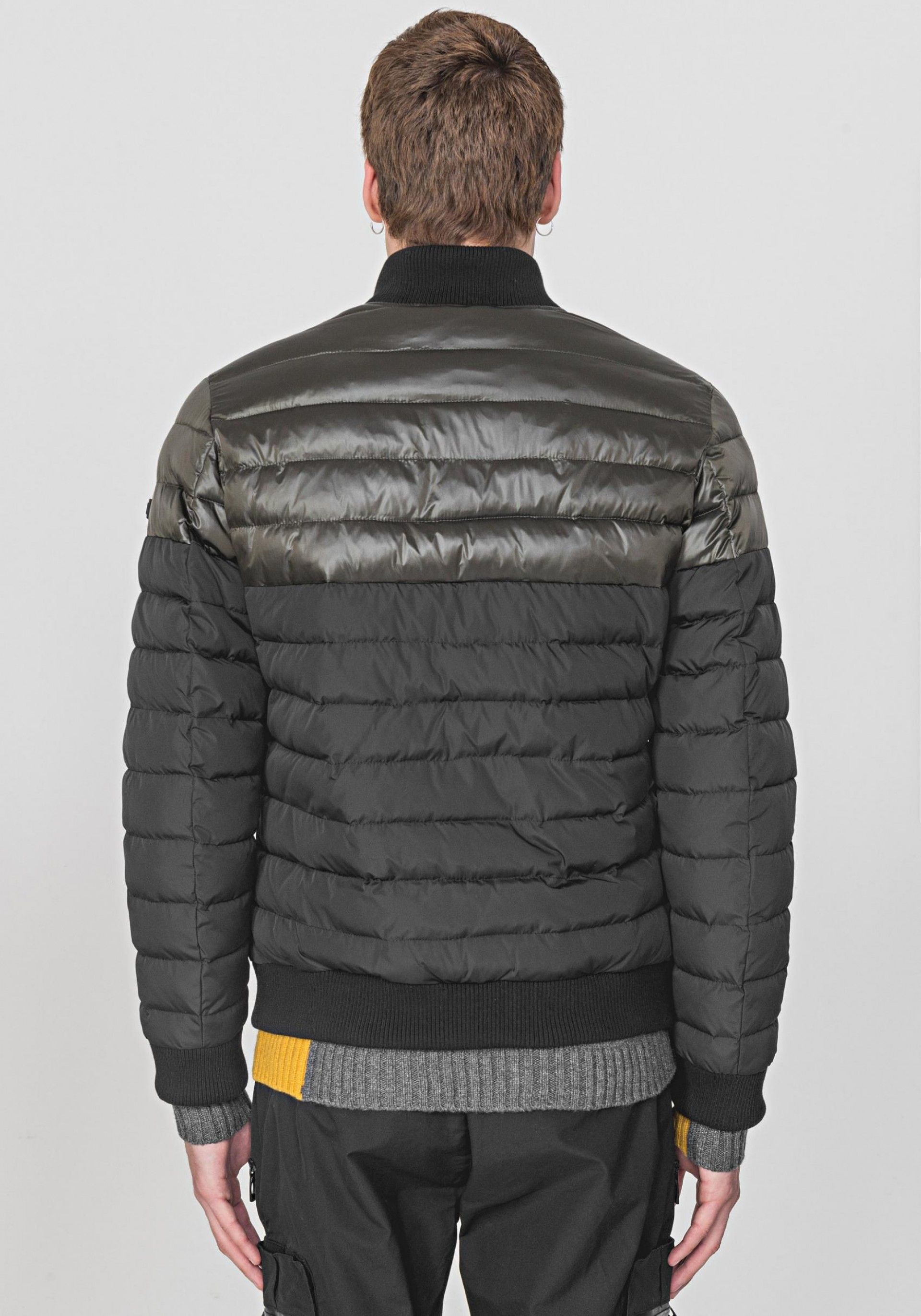 CASACO HOMEM BOMBER WITH RIB MORATO