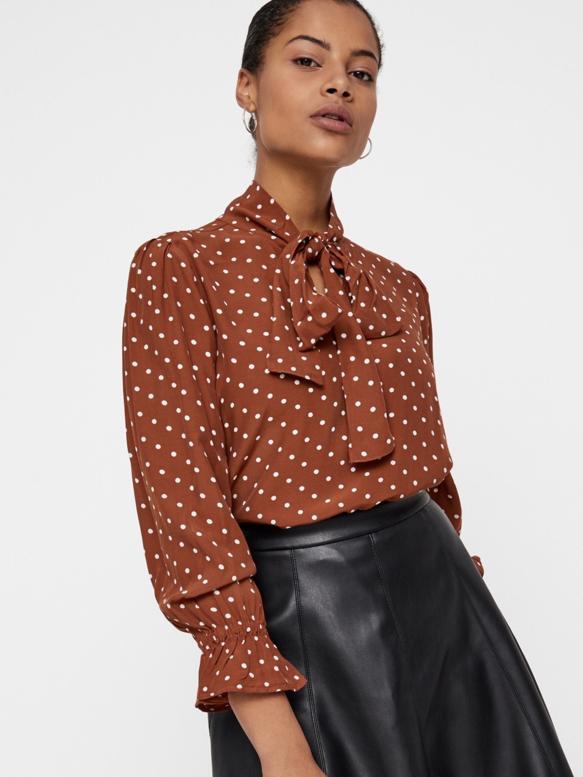 BLUSA MULHER DOTTY TIE VERO MODA